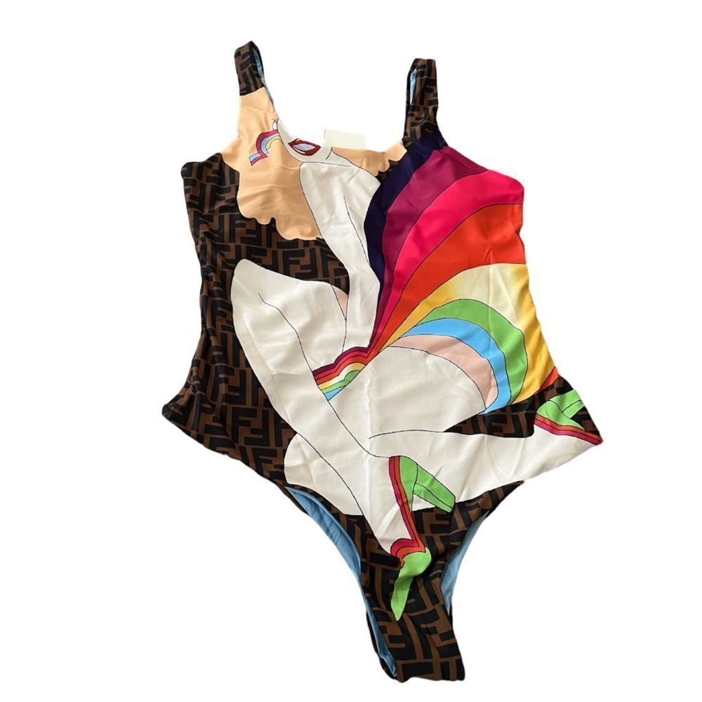 Designer Inspired One Piece Bathing Suit